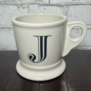 Anthropologie monogram initial J coffee/tea mug